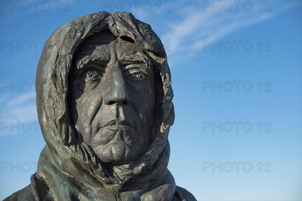 Bust of the Norwegian polar explorer Roald Amundsen