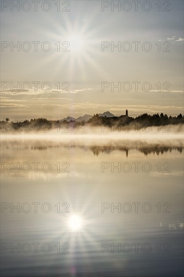 Sunrise with solar reflex