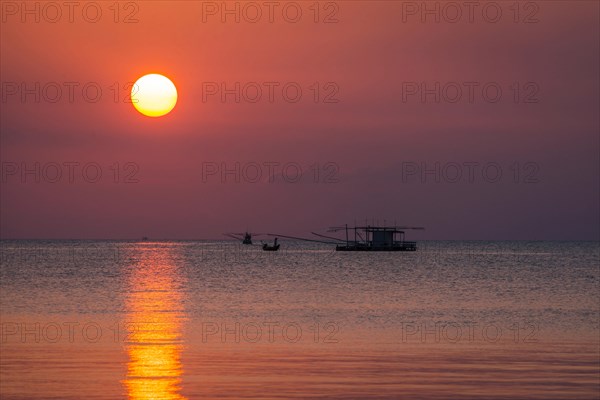 Sunset at sea