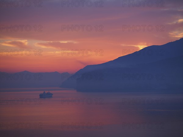 Dawn in the Gulf of Naples at Sorrento