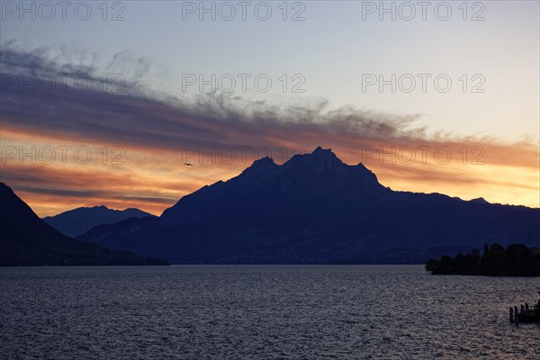 Mount Pilatus seen from Lake Lucerne