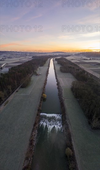 Aerial view River Thur