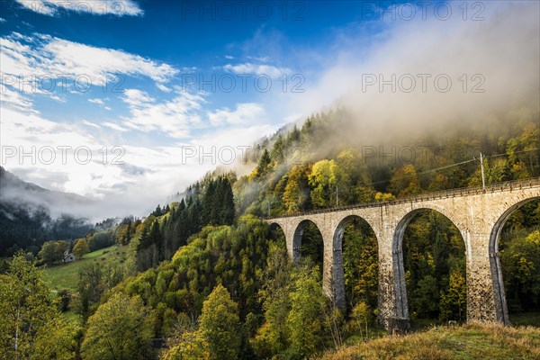 Railway bridge in the Ravenna gorge