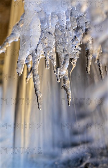 Frozen waterfall