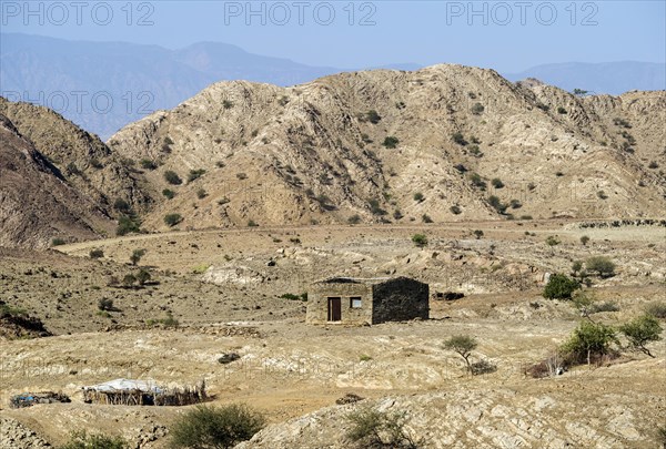 Typical stone house of the Tigray ethnic group