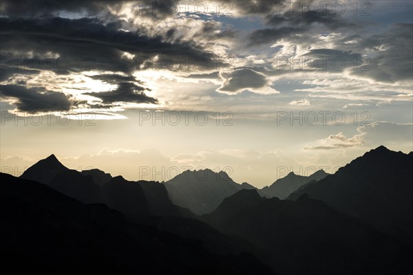 Sunset over the Berchtesgaden Alps