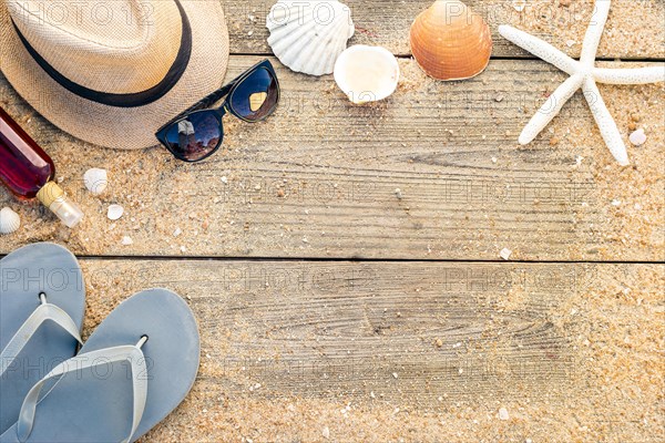 Summer accessories as hat