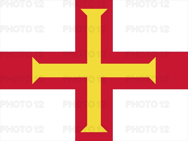 Official national flag of Guernsey