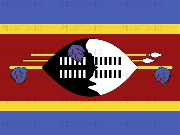 Official national flag of Swaziland