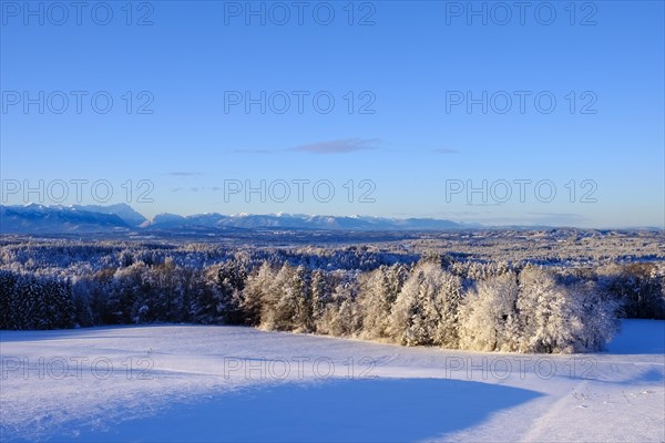 View from Peretshofener Hohe near Dietramszell