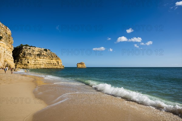 Beach and coloured rocks