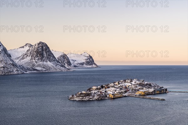 View of the fishing village Husoy