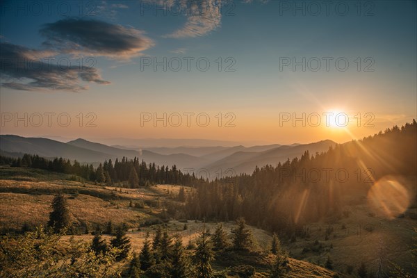 Sunrise in the mountains