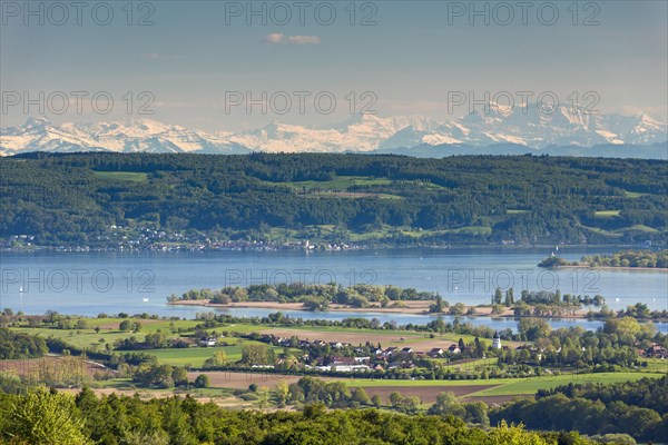 View of the Lake Untersee and Mettnau peninsula