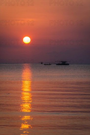 Sunset at sea