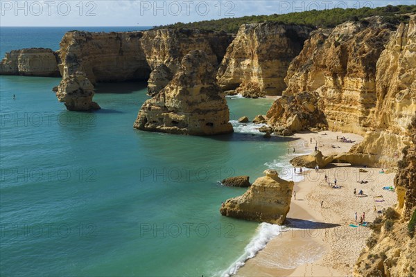 Beach and coloured rocks