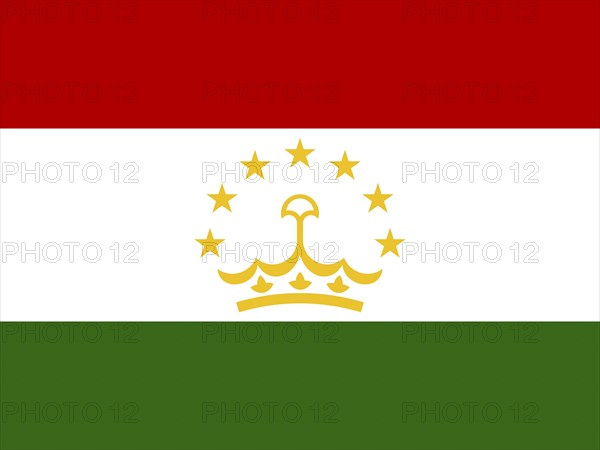 Official national flag of Tajikistan