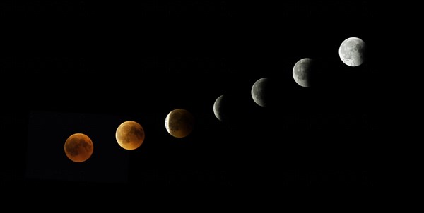 Blood Moon steps out of Earth's shadow