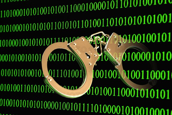 Handcuffs with binary code