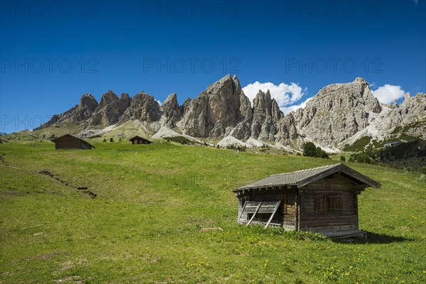 Cottages on the Gardena Pass