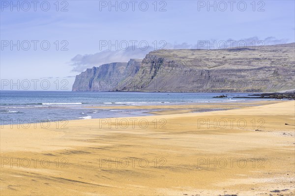 Bay and cliffs of Latrabjarg