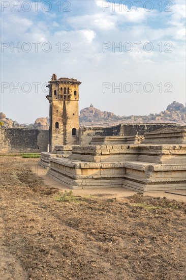 Watchtower and remains of a palace