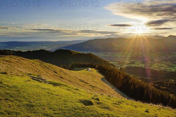 Schnaiteralm at sunrise