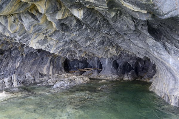 Bizarre rock formations of the marble caves