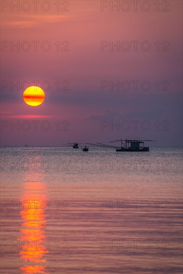 Sunset at sea