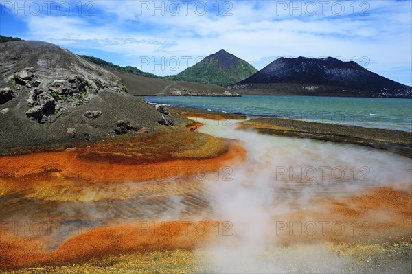 Hot Springs at Mt. Kombui and Mount Tavurvur