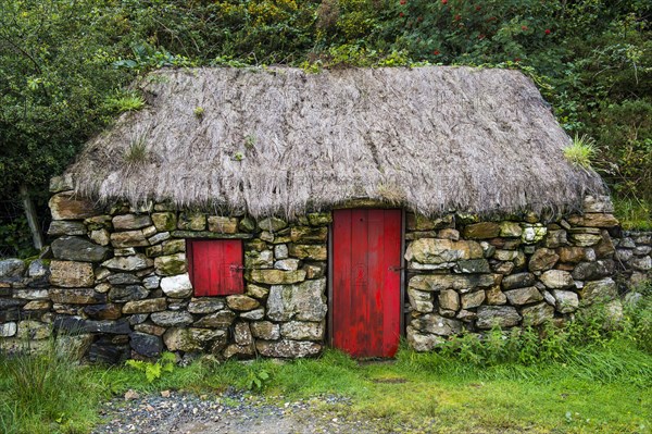 Traditional Stone house in the Connemara National Park