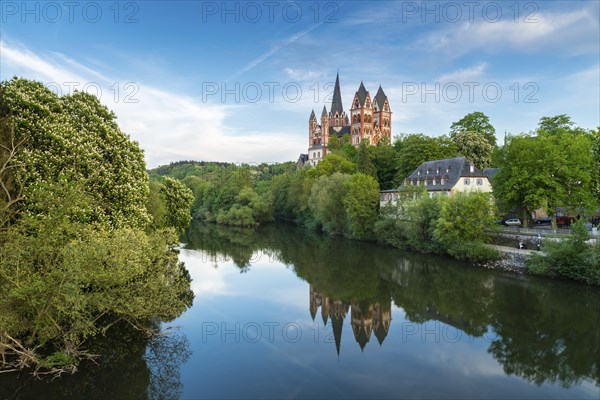 Late Romanesque and Early Gothic Limburg Cathedral of St. George or St. George's Cathedral above the Lahn