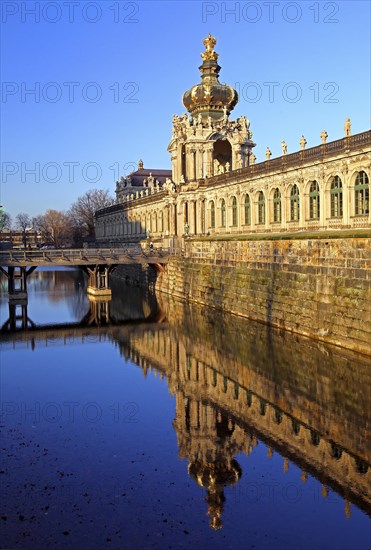 Zwinger Palace with Kronentor and Langgalerie