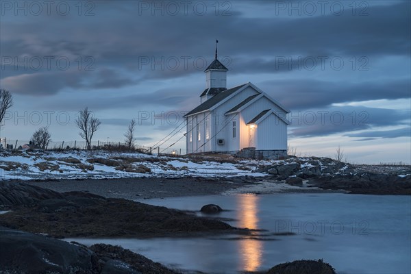 Church of Gimsoy at dawn