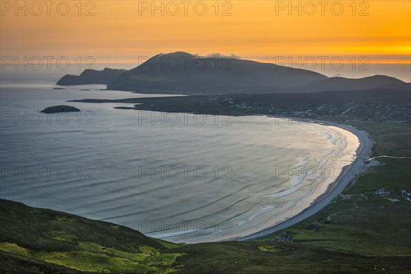 View of the Bay of Keel at sunset