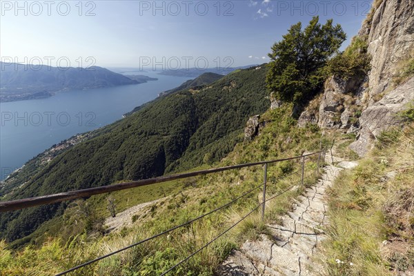 View from Monte Morissolo on Lago Maggiore