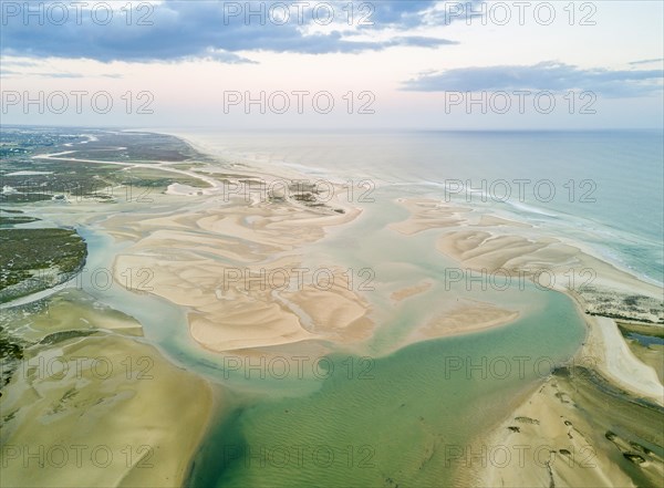 Aerial view from lagoon