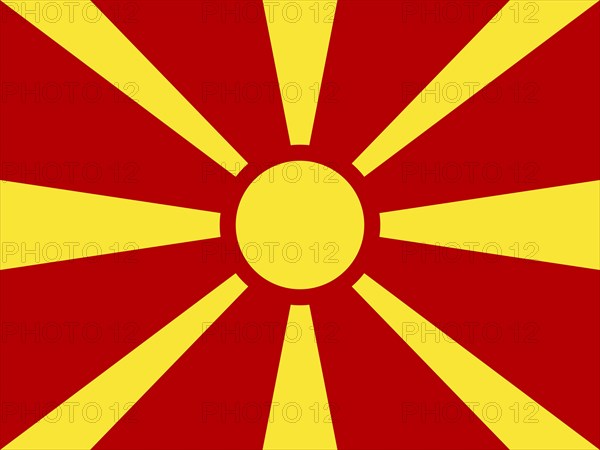 Official national flag of the former Yugoslav Republic of Macedonia