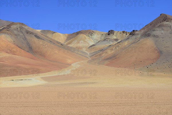 Landscape in pastel colours on the Altiplano