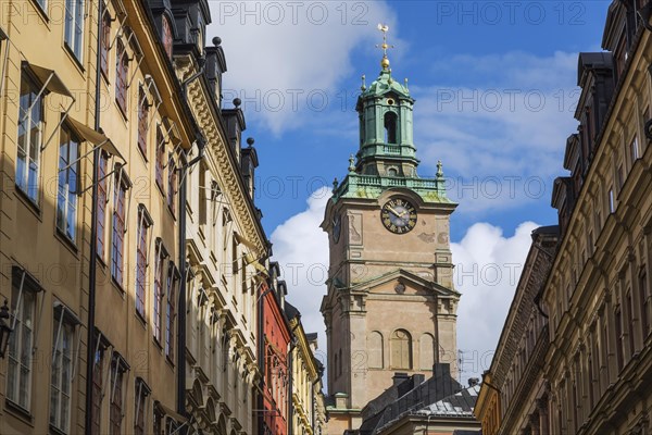 Old architectural buildings and the church of St-Nicholas also known as Storkyrkan cathedral