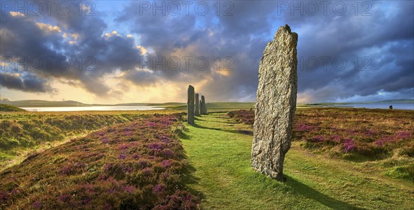 The standing stones of the Ring of Brodgar