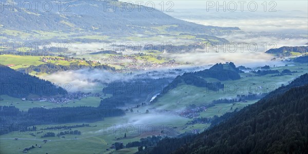 Panorama from Schattenberg into the Illertal