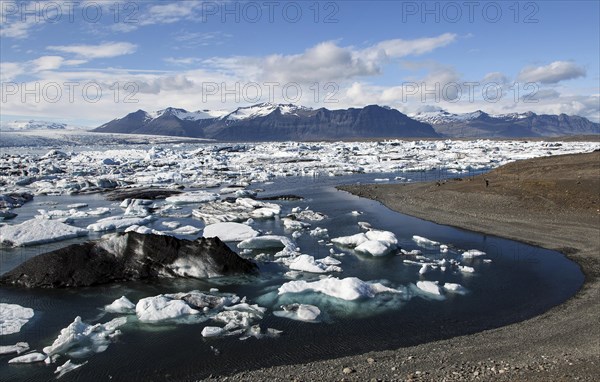 Small icebergs in Glacial Lake