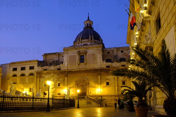 Chiesa Santa Caterina at dusk