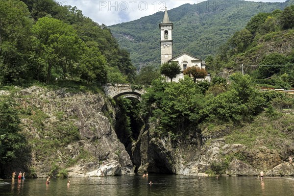 River Cannobino at the end of the Sant' Anna ravine