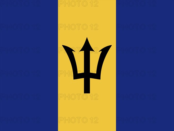 Official national flag of Barbados