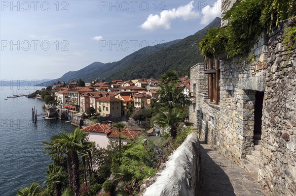 View of Cannero Riviera and Lago Maggiore