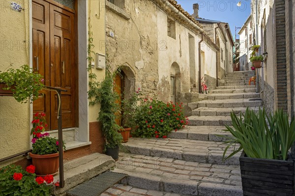 Narrow alley with stairs