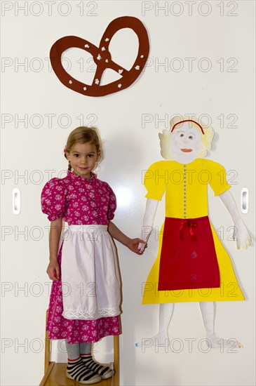 Little girl in a dirndl