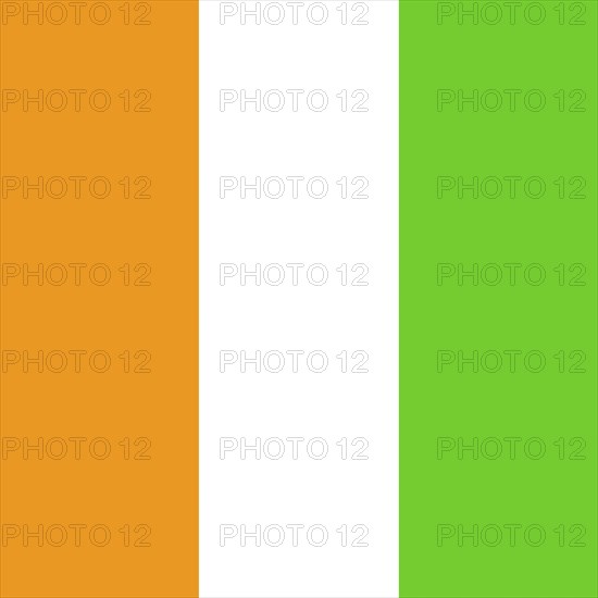 Official national flag of Cote d'Ivoire